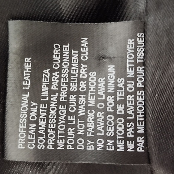 Vintage 90s BEBE Black Leather Double Breasted Jacket Size Small - Picture 15 of 16